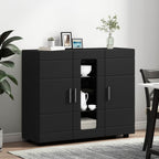 Holzschrank Schwarz 88,5 x 30,5 x 73 cm Holzwerkstoff