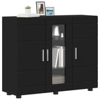 Holzschrank Schwarz 88,5 x 30,5 x 73 cm Holzwerkstoff