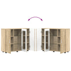 Holzschrank Sonoma-Eiche 88,5 x 30,5 x 73 cm Holzwerkstoff