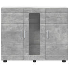 Holzschrank Beton Grau 88,5 x 30,5 x 73 cm Holzwerkstoff