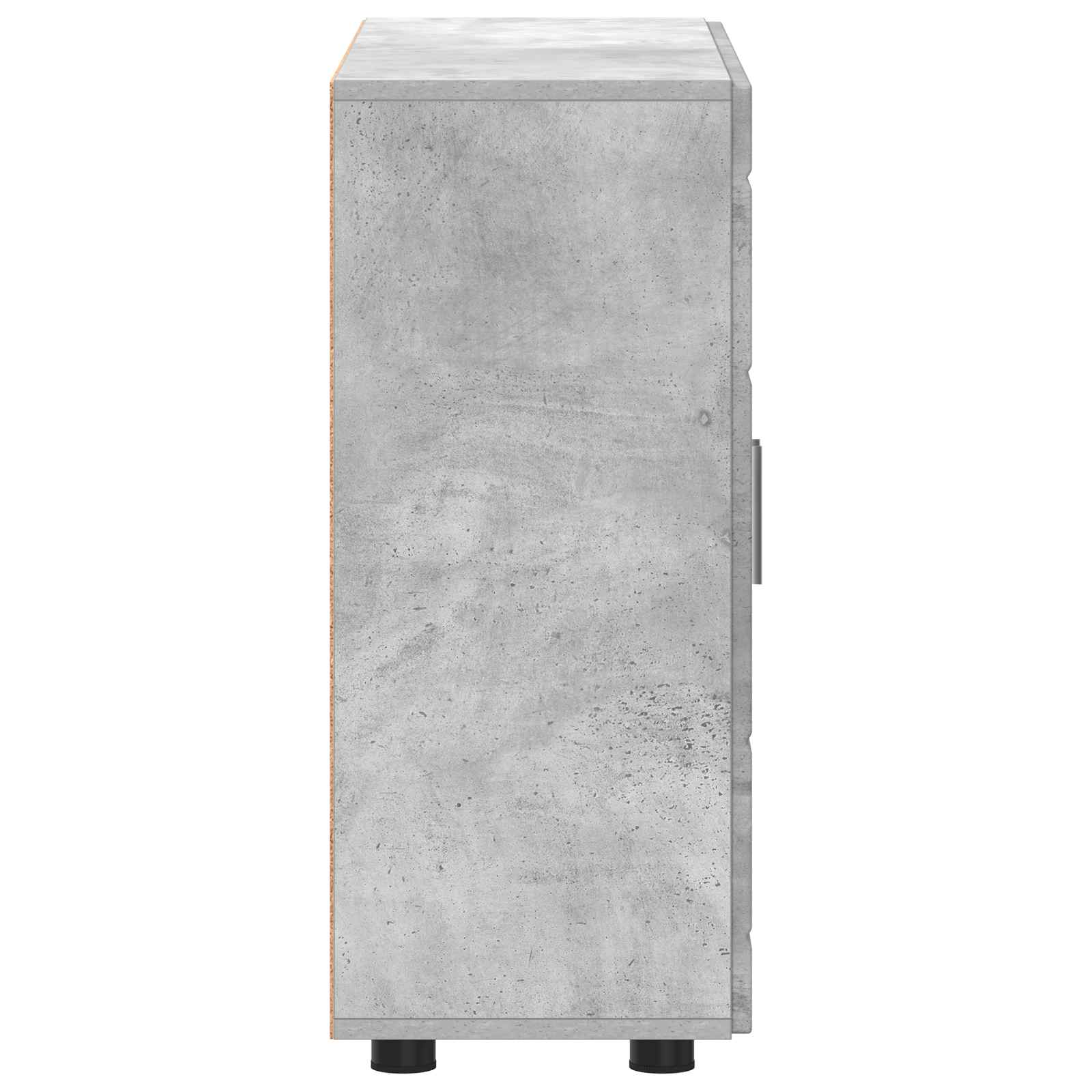 Holzschrank Beton Grau 88,5 x 30,5 x 73 cm Holzwerkstoff