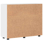 Holzschrank Hochglanz Weiß 88,5 x 30,5 x 73 cm Holzwerkstoff