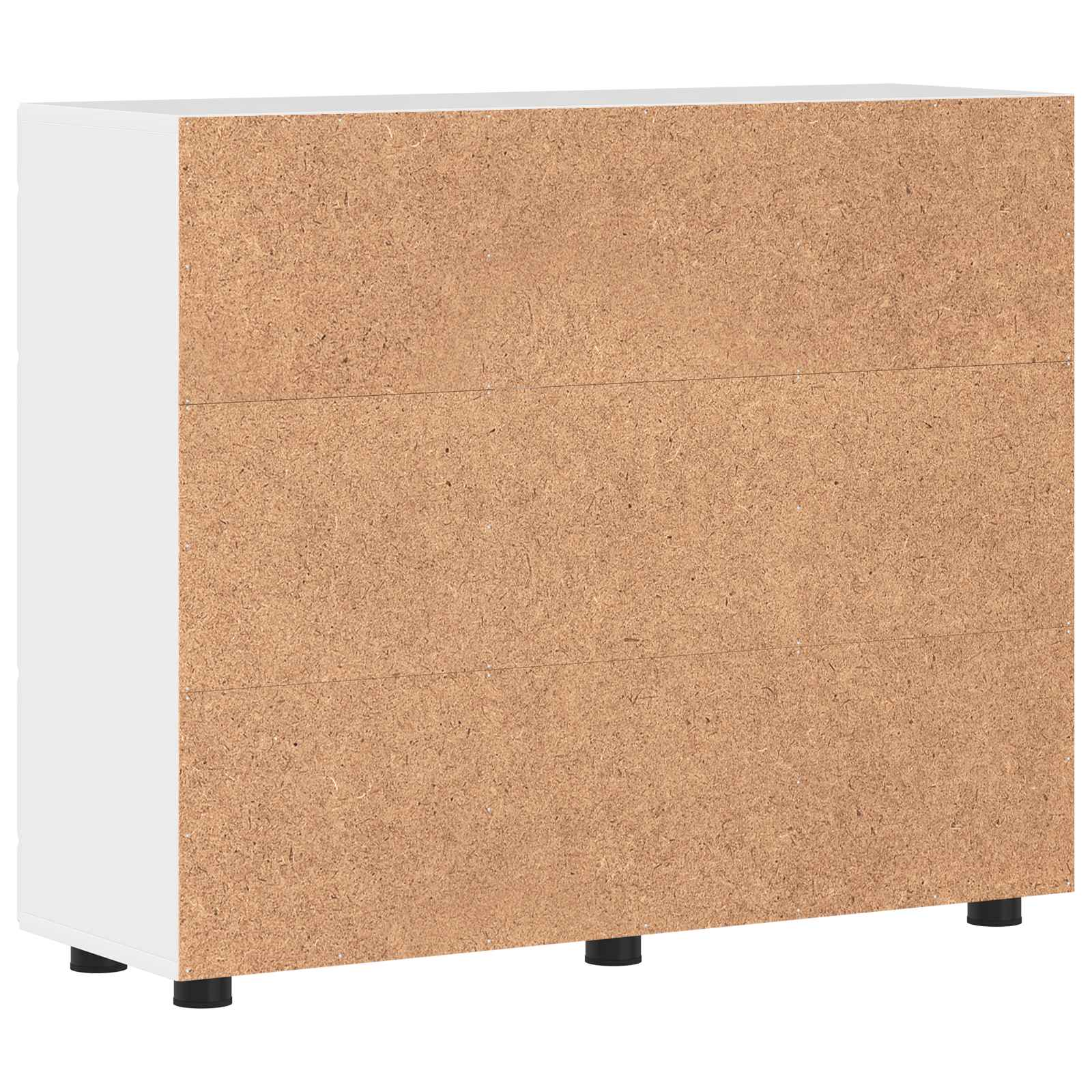 Holzschrank Hochglanz Weiß 88,5 x 30,5 x 73 cm Holzwerkstoff