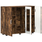 Holzschrank Geräucherte Eiche 88,5 x 30,5 x 73 cm Holzwerkstoff