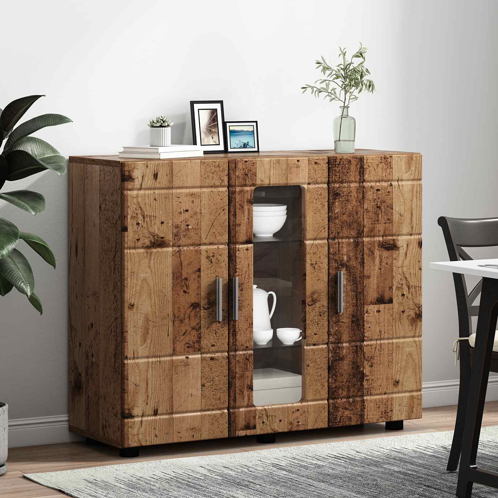 Holzschrank Altholz 88,5 x 30,5 x 73 cm Holzwerkstoff