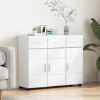 Sideboard mit Tür FLORIN Weiß 88,5 x 30,5 x 73 cm Holzwerkstoff