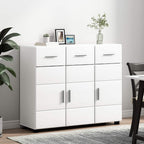 Sideboard mit Tür FLORIN Weiß 88,5 x 30,5 x 73 cm Holzwerkstoff