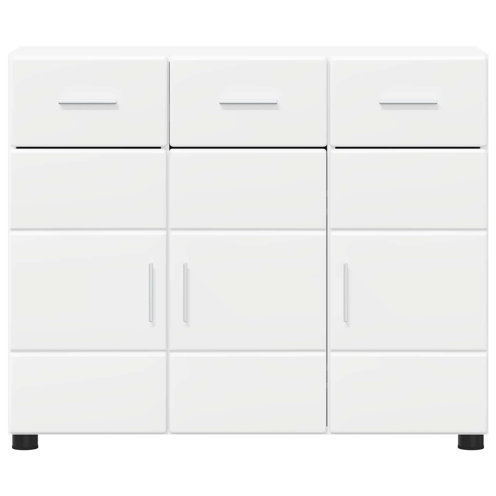 Sideboard mit Tür FLORIN Weiß 88,5 x 30,5 x 73 cm Holzwerkstoff