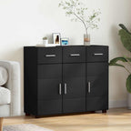 Sideboard FLORIN Schwarz 88,5 x 30,5 x 73 cm Holzwerkstoff