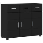 Sideboard FLORIN Schwarz 88,5 x 30,5 x 73 cm Holzwerkstoff