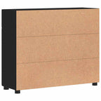 Sideboard FLORIN Schwarz 88,5 x 30,5 x 73 cm Holzwerkstoff