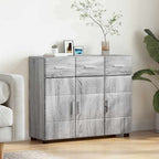 Sideboard mit Regal FLORIN Graues Sonoma 88,5 x 30,5 x 73 cm