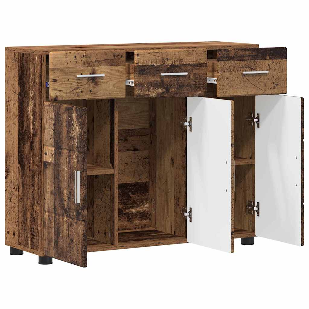 Sideboard FLORIN Altholz 88,5 x 30,5 x 73 cm Holzwerkstoff