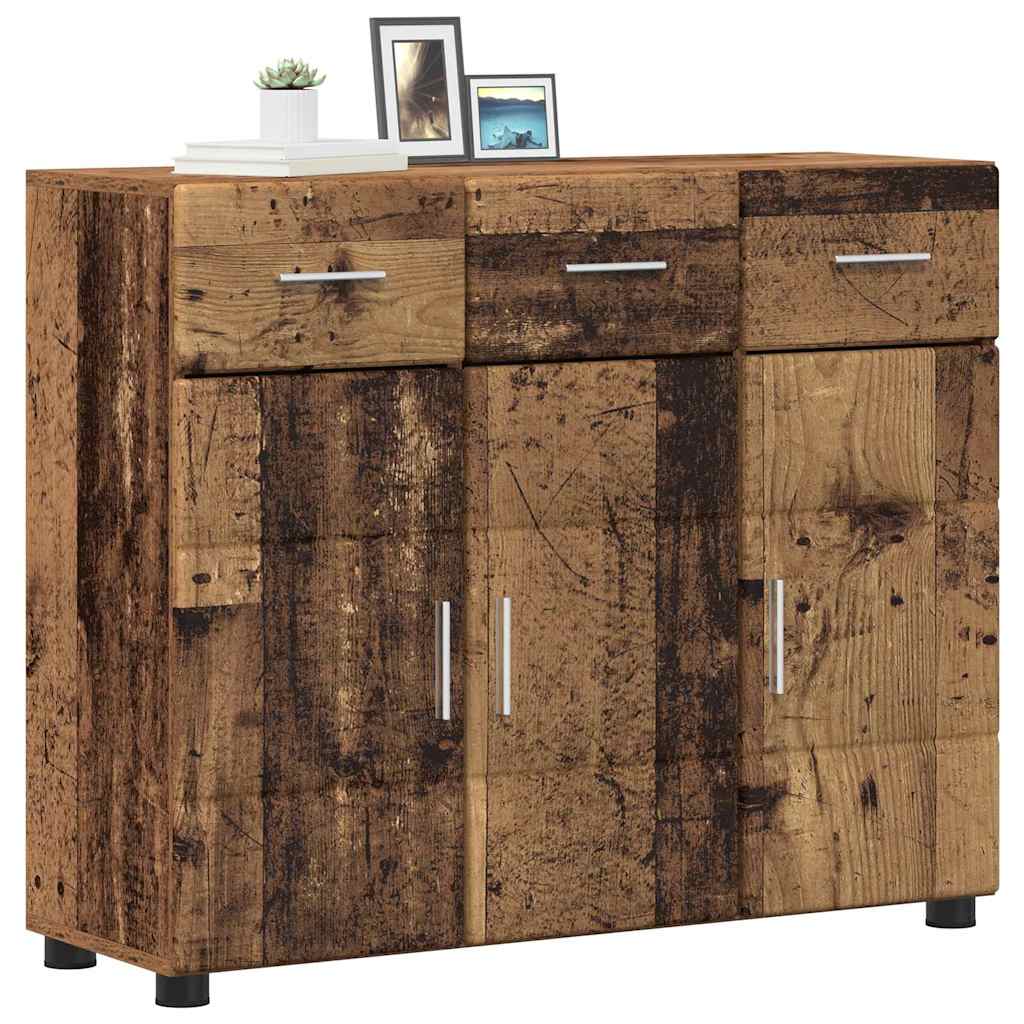 Sideboard FLORIN Altholz 88,5 x 30,5 x 73 cm Holzwerkstoff