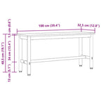 Esstischbank Sonoma-Eiche 100 x 32,5 x 48,5 cm