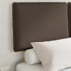 Bettgestell mit gepolstertem Kopfteil Taupe 120 x 190 cm
