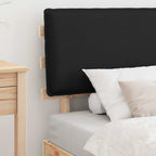 Bettgestell mit gepolstertem Kopfteil Schwarz 100 x 200 cm
