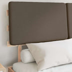 Bettgestell mit gepolstertem Kopfteil Taupe 120 x 190 cm