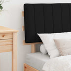 Bettgestell mit gepolstertem Kopfteil Schwarz 80 x 200 cm