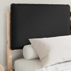 Bettgestell mit gepolstertem Kopfteil Schwarz 150 x 200 cm