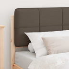 Bettgestell mit gepolstertem Kopfteil Taupe 90 x 200 cm