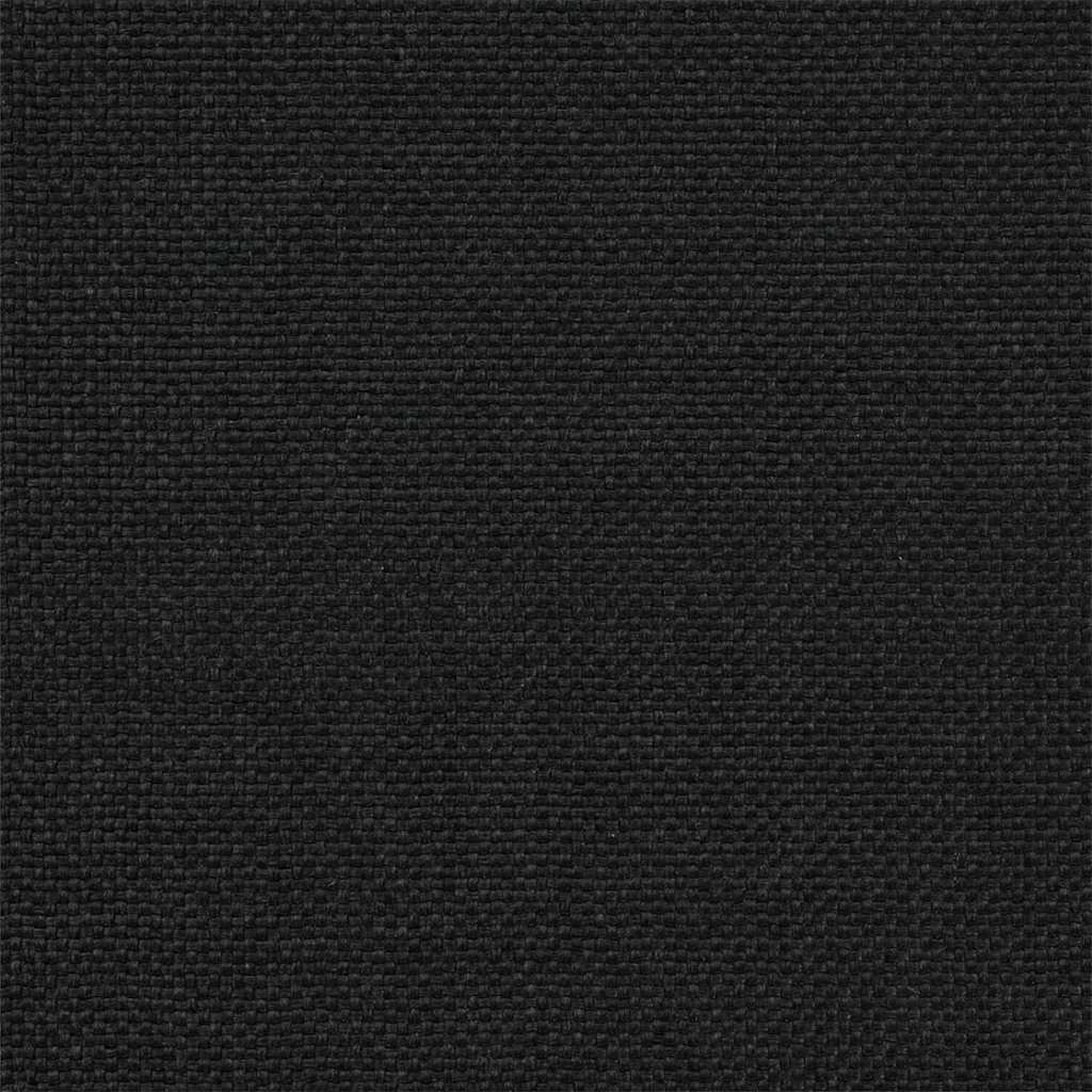 Bettgestell mit gepolstertem Kopfteil Schwarz 140 x 190 cm