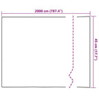 Selbstklebende Fensterfolie Frostiges Grau 45 x 2000 cm PVC