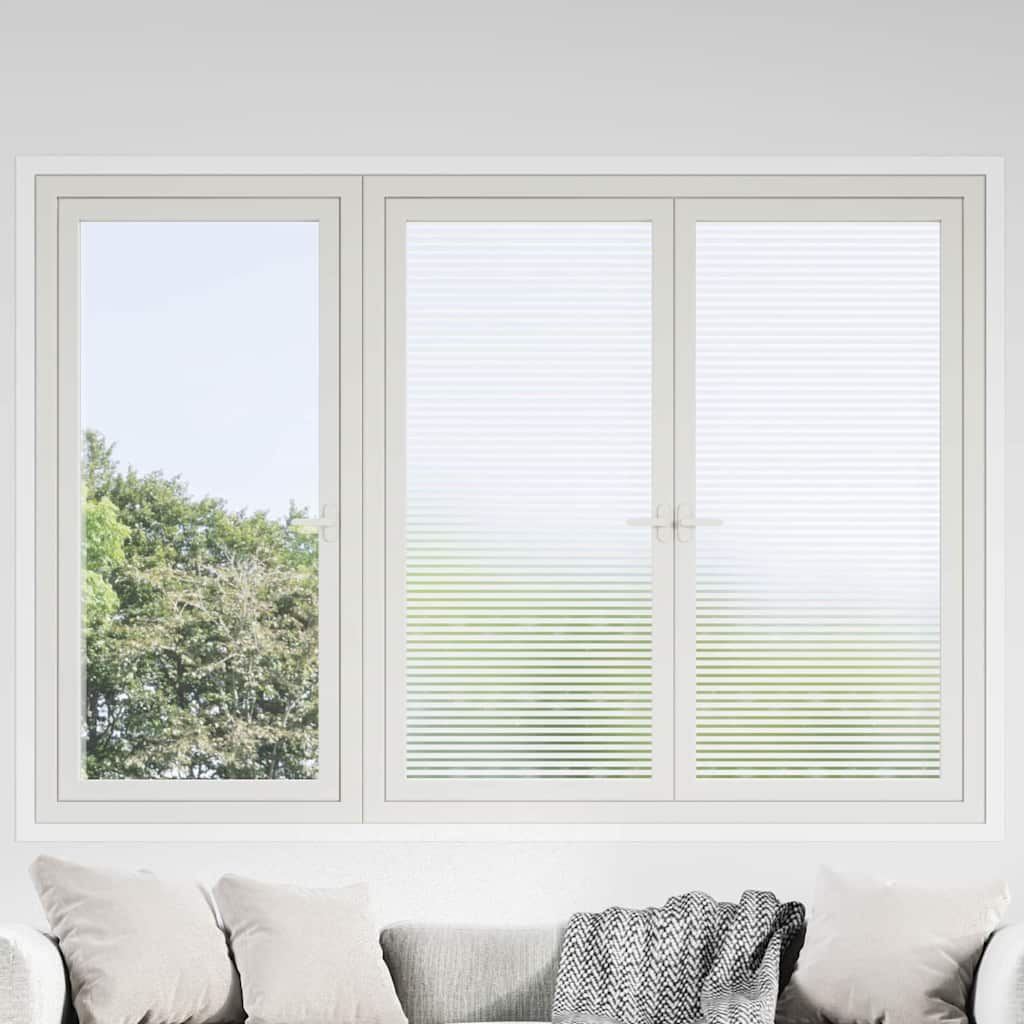 Selbstklebende Fensterfolie Mattierte Streifen 60 x 2000 cm PVC