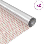 Selbstklebende Spiegel-Folie 90 x 150 cm 2 pcs Silber PET