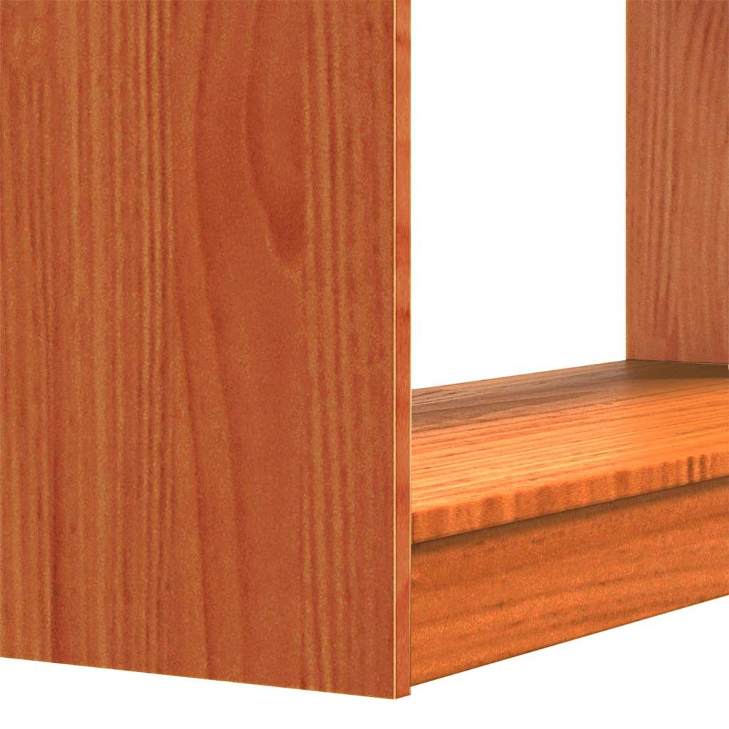 Bücherregal Wachsbraun 80 x 30 x 167,5 cm Massives Kiefernholz