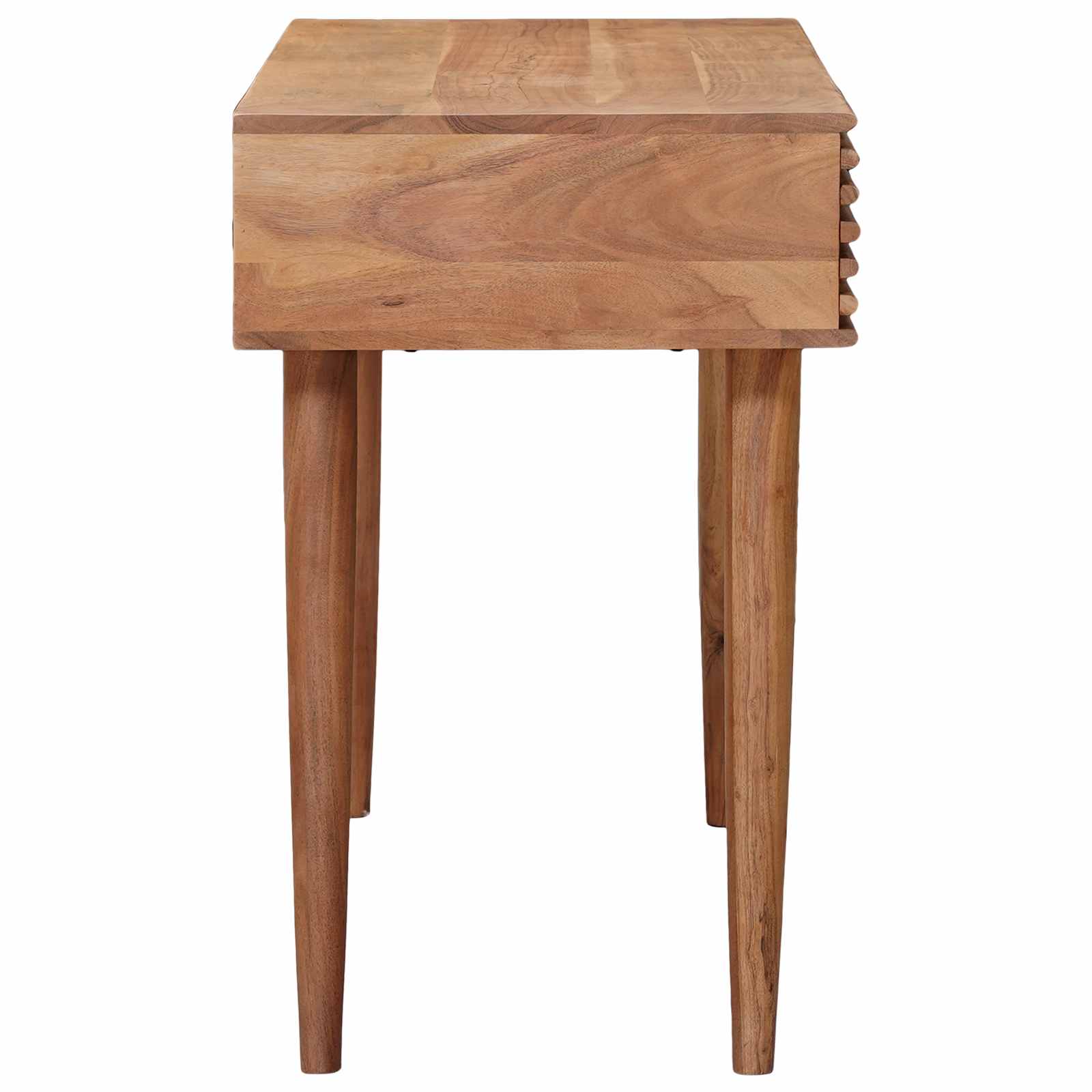 Handgemachter Schreibtisch Teakbraun Massivholz Akazie