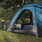 Kuppelzelt mit abnehmbarem Regenfly Blau 4-Personen