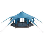 Familienzelt Blau 5-Personen 185T Polyester mit PU-Beschichtung