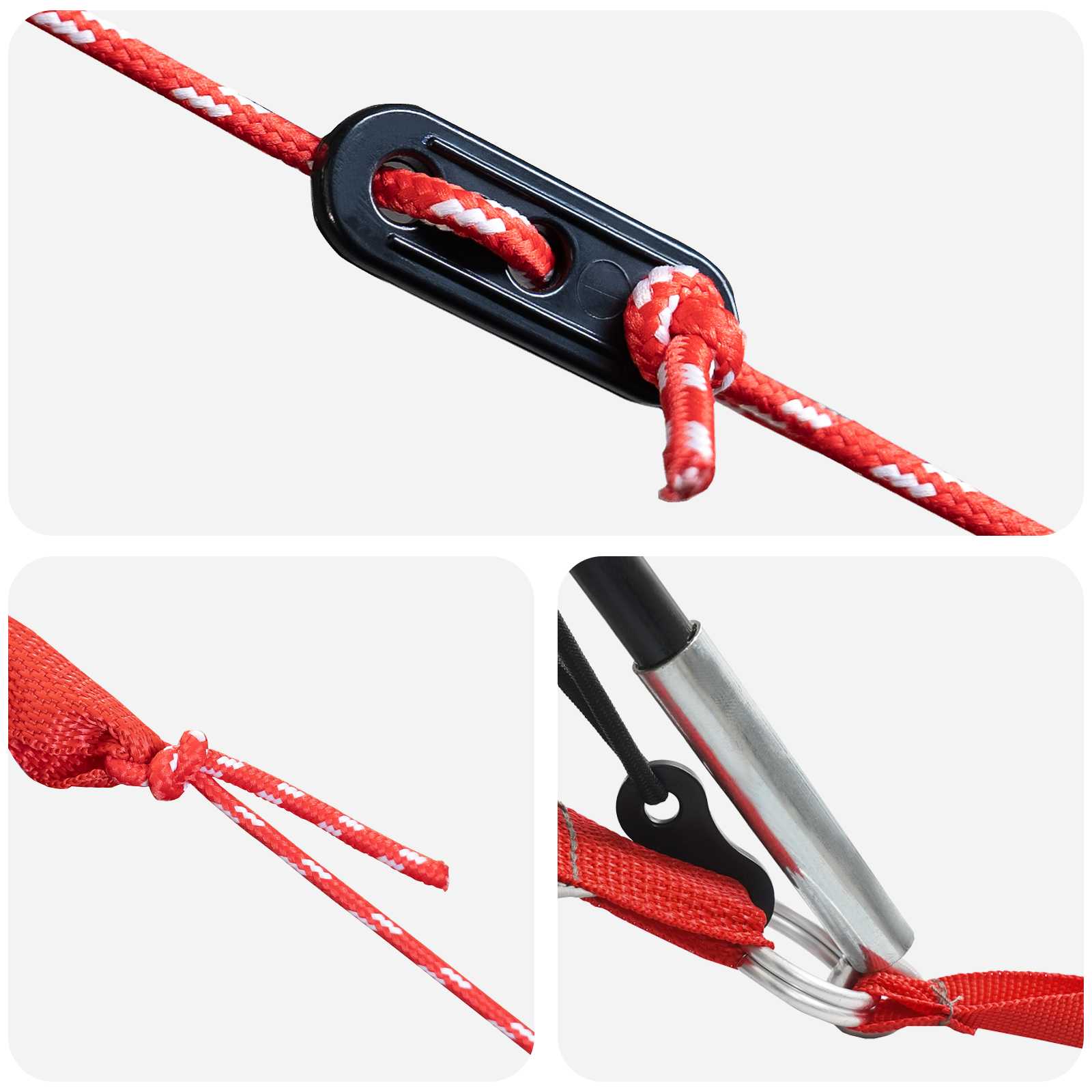 Tunnelzelt Grau und Orange 361 x 235 x 147 cm