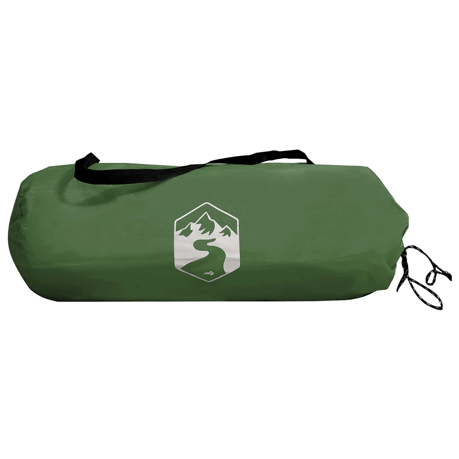 2-in-1 Regenponcho mit Kapuze Grün 262 x 126 x 130 cm