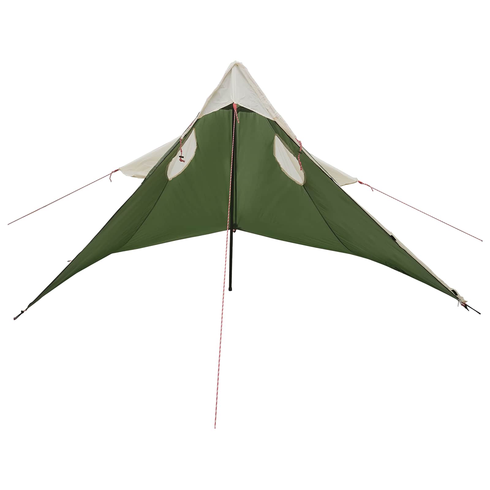 2-in-1 Regenponcho mit Kapuze Grün 262 x 126 x 130 cm