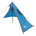 2-in-1 Regenponcho mit Kapuze Blau 262 x 126 x 130 cm