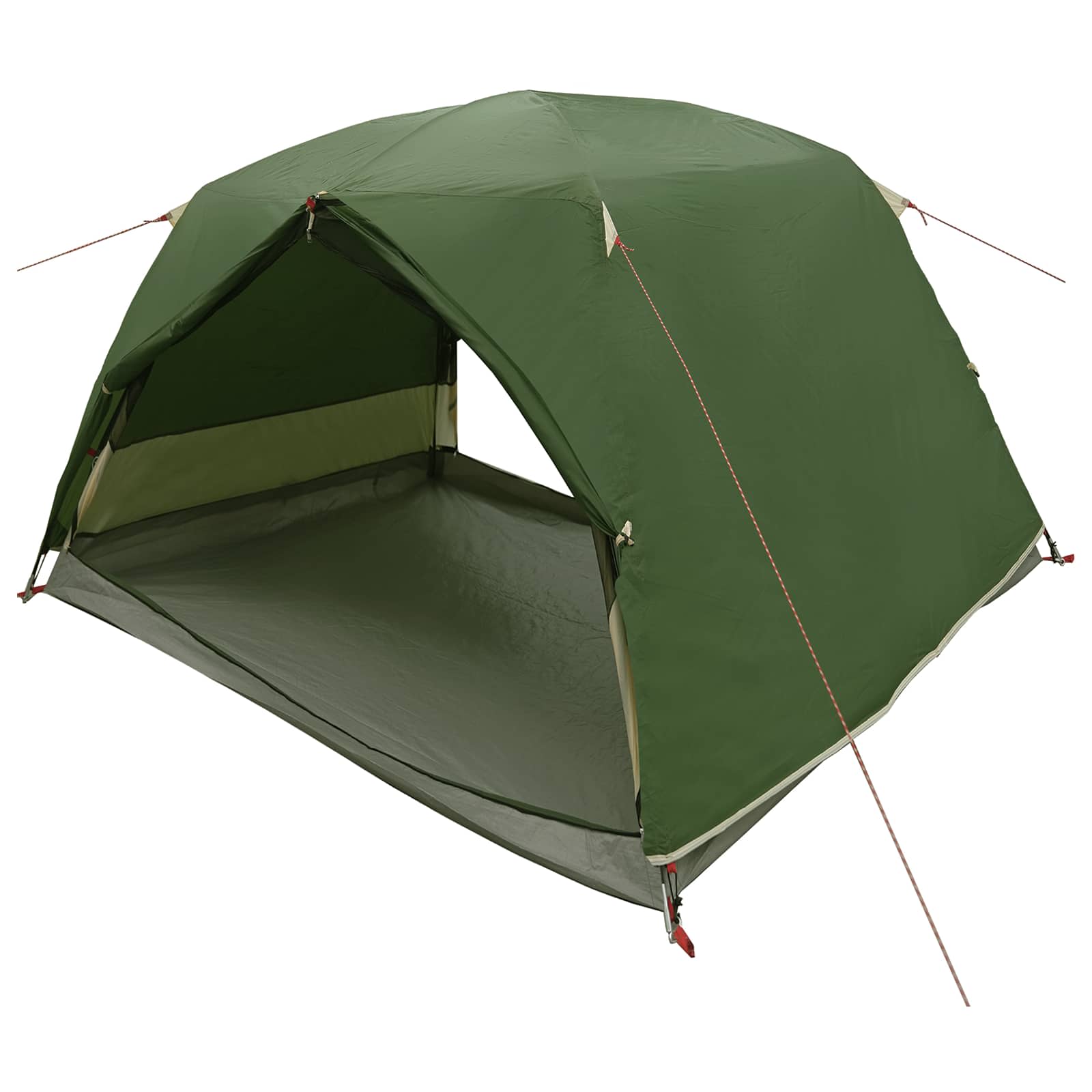 Trekkingzelt Grün 2-Personen 185T Polyester mit PU-Beschichtung