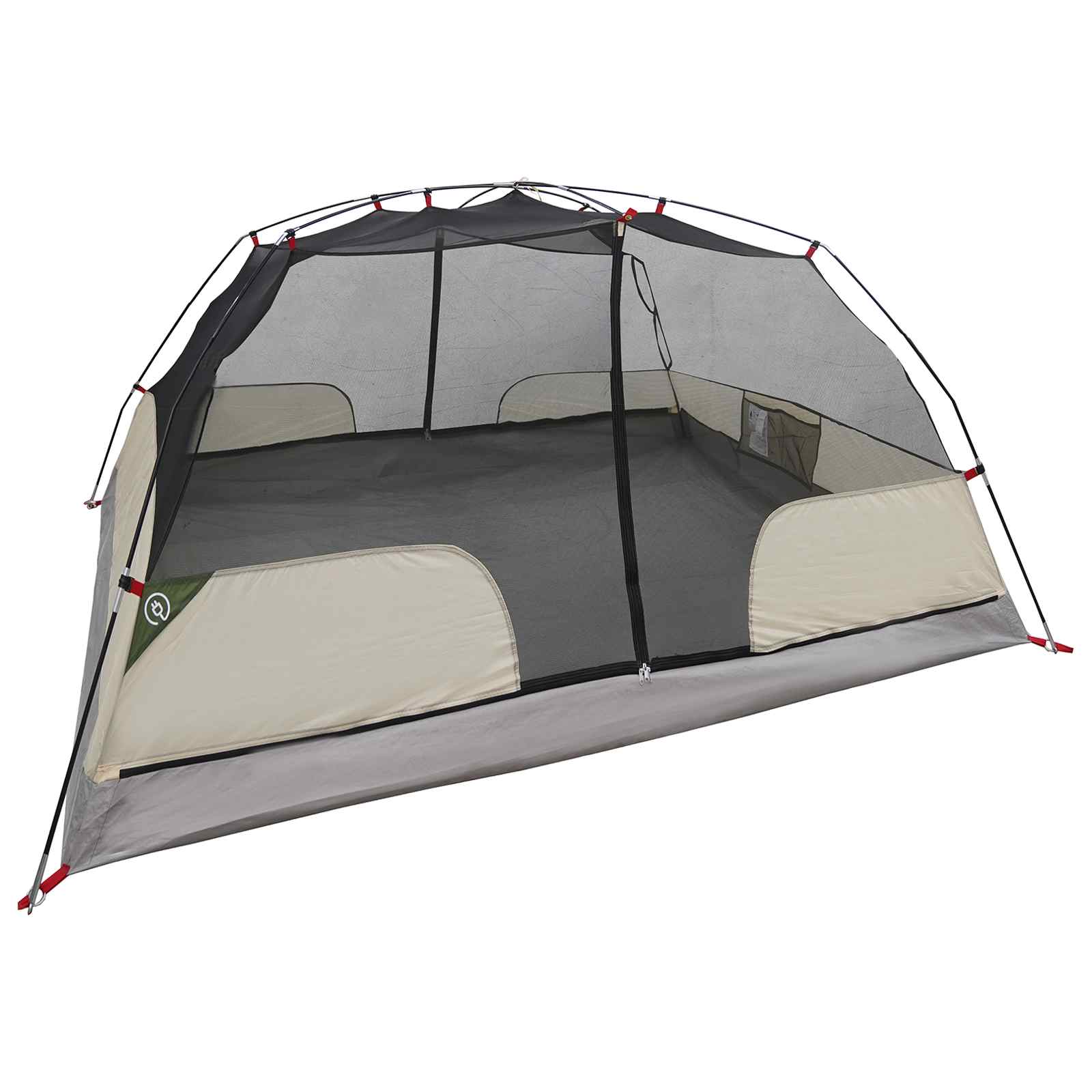 Trekkingzelt Grün 2-Personen 185T Polyester mit PU-Beschichtung