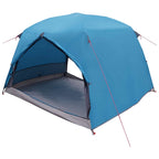 Trekkingzelt Blau 2-Personen 185T Polyester mit PU-Beschichtung