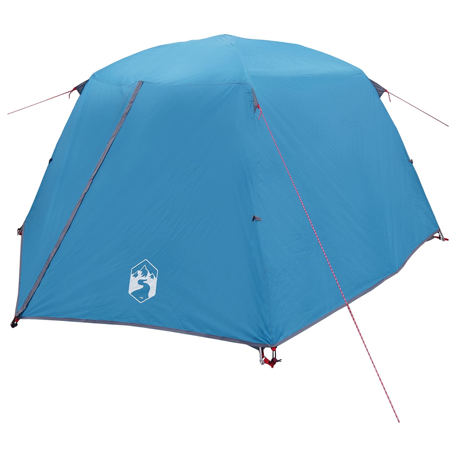 Trekkingzelt Blau 2-Personen 185T Polyester mit PU-Beschichtung