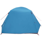 Trekkingzelt Blau 2-Personen 185T Polyester mit PU-Beschichtung
