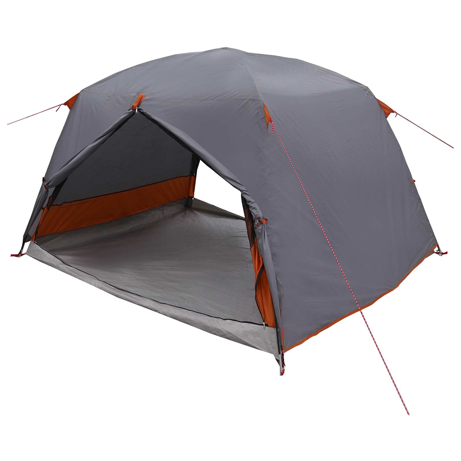 Trekkingzelt Grau und Orange 2-Personen