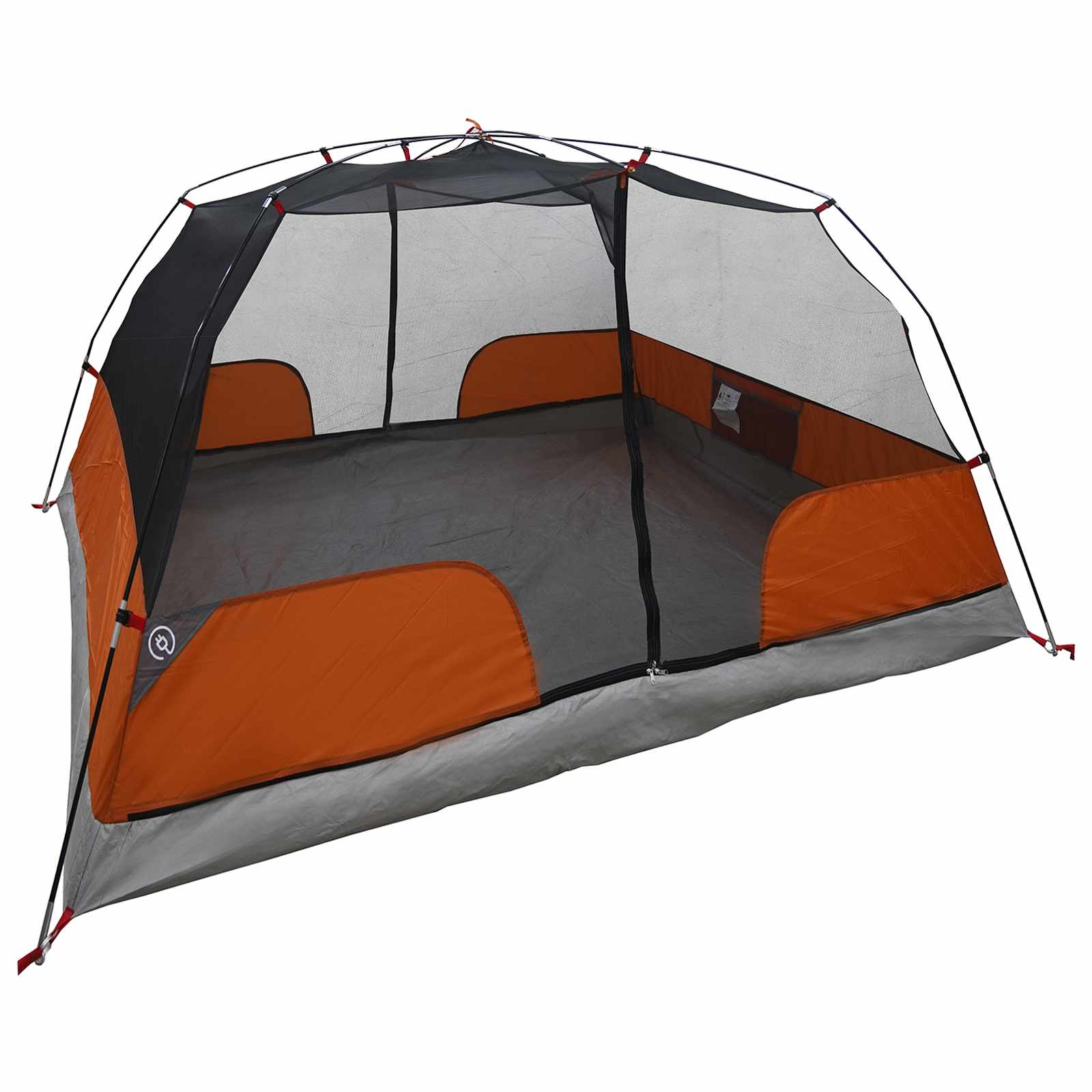 Trekkingzelt Grau und Orange 2-Personen