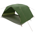 Trekkingzelt Grün 4-Personen 185T Polyester mit PU-Beschichtung