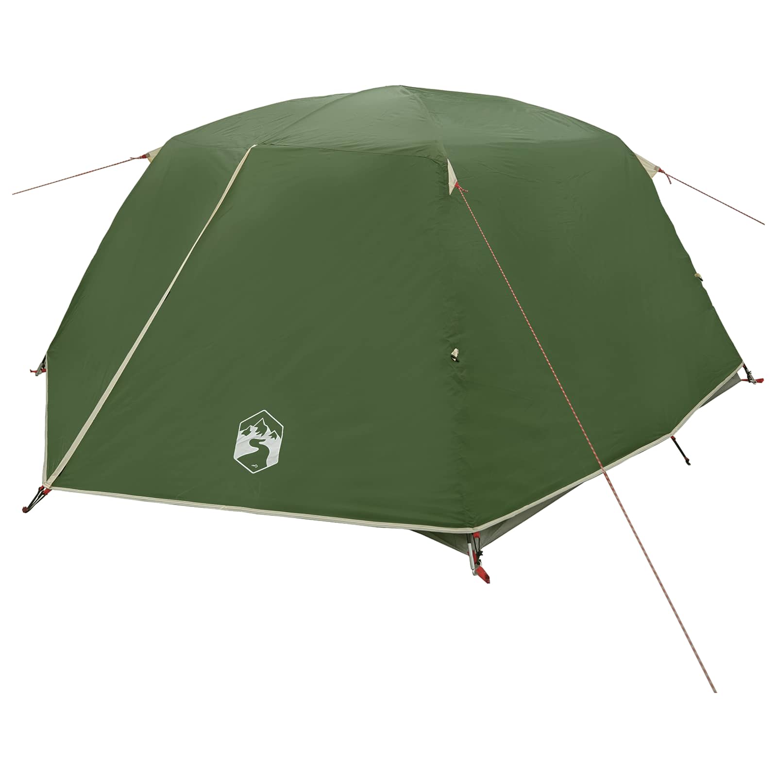 Trekkingzelt Grün 4-Personen 185T Polyester mit PU-Beschichtung