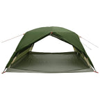 Trekkingzelt Grün 4-Personen 185T Polyester mit PU-Beschichtung
