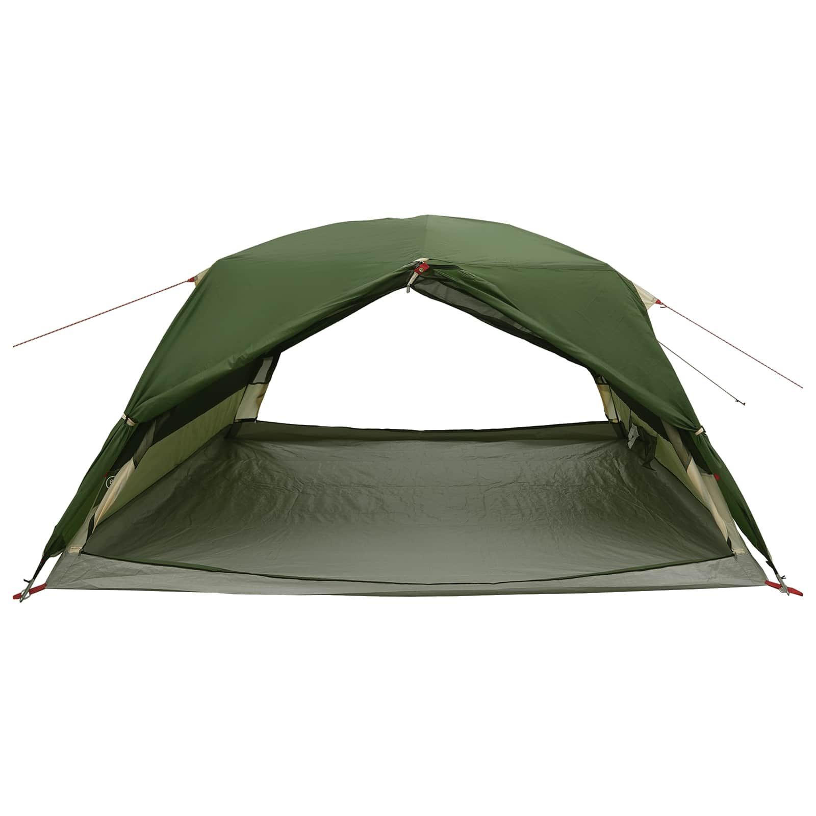 Trekkingzelt Grün 4-Personen 185T Polyester mit PU-Beschichtung
