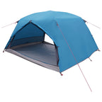 Trekkingzelt Blau 4-Personen 185T Polyester mit PU-Beschichtung
