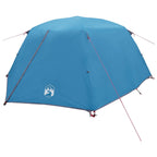 Trekkingzelt Blau 4-Personen 185T Polyester mit PU-Beschichtung